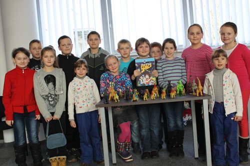 Alanas pasakojo apie dinozaurus