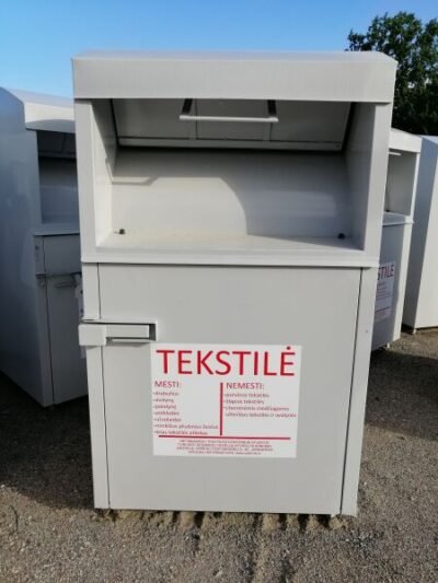 Atsiras konteineriai tekstilei