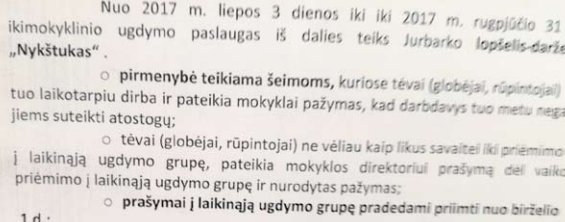Darželiai: tėvai įvardija kur kas daugiau problemų