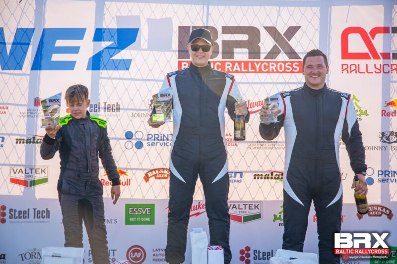 Dvylikametis Rytis Gurklys nustebino varžovus ralio kroso etape Latvijoje