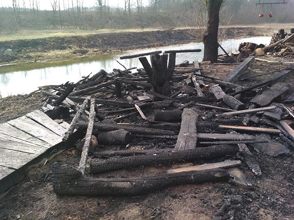 Išdegė rekordinis žolės plotas