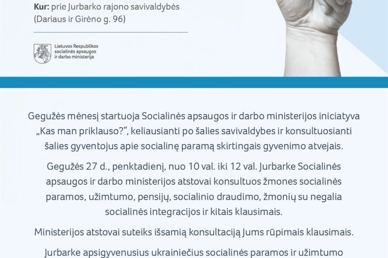 Iniciatyva šalies savivaldybėse „Kas man priklauso“