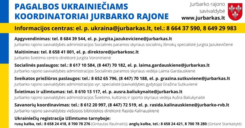 Jurbarke įsikūrė nuo karo pasitraukę ukrainiečiai. Ką būtina žinoti.