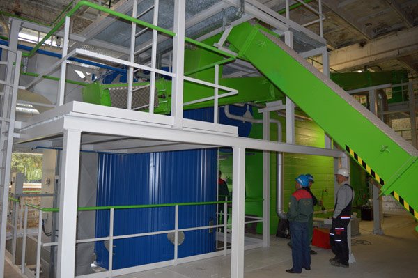 Jurbarko katilinėje paleistas naujas biokuro katilas