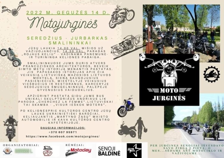 Jurbarko kraštas ruošiasi „Motojurginėms“: kviečia motociklu pakeliauti palei Nemuną