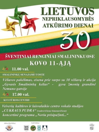 Kovo 11-osios renginiai Smalininkuose (programa)