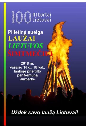 Kviečia degti šimtmečio laužus