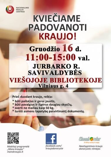 Kviečia duoti kraujo