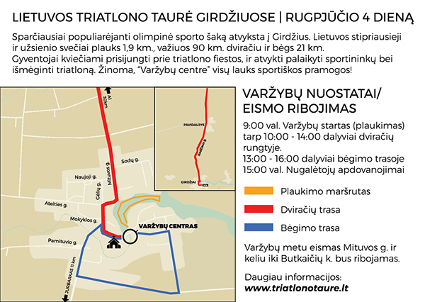 Kviečia Girdžių triatlonas