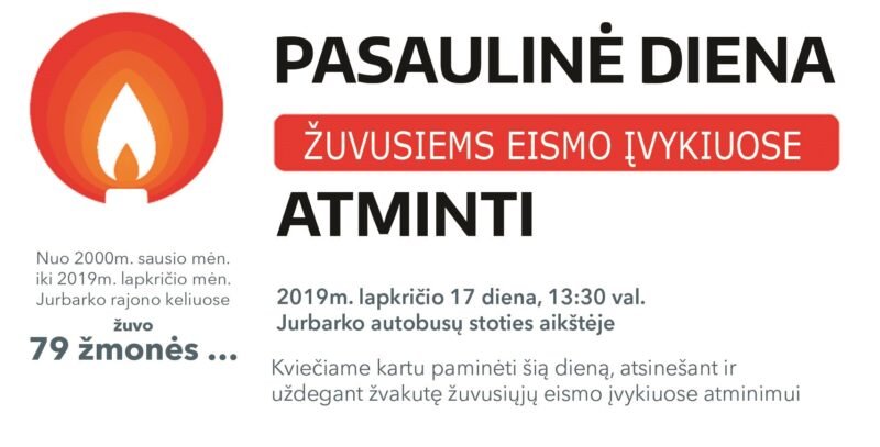 Kviečia prisiminti žuvusius keliuose