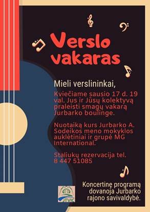 Kviečia į verslo vakarą