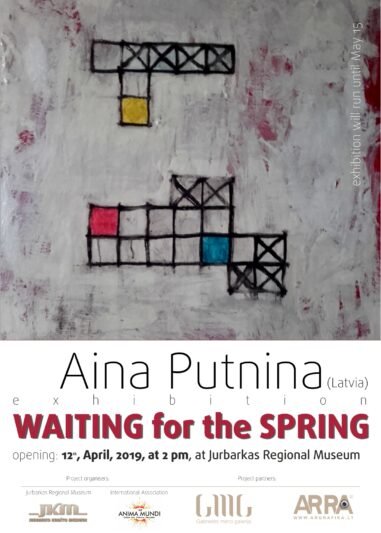 Latvijos dailininkės tapytojos Ainos Putninos parsonalinė tapybos ir kompiuterinės grafikos darbų paroda “Pavasario laukimas“
