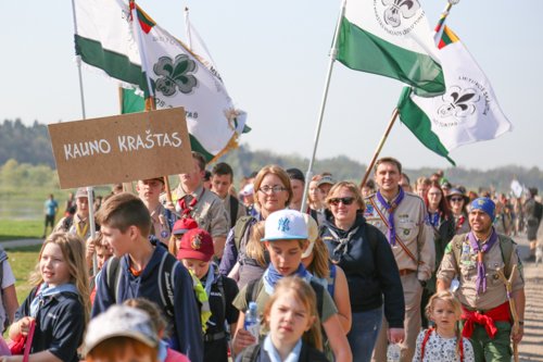 Mieste pavasariauja skautai (nuotraukos, video)