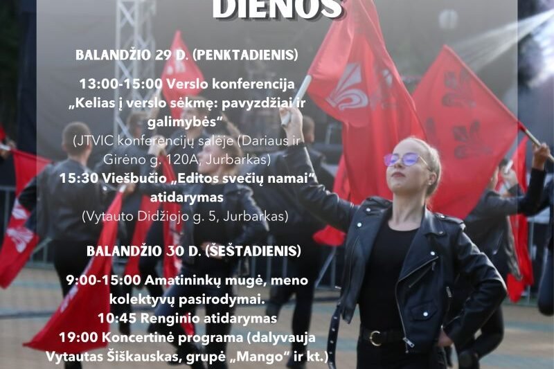Miesto šventės programa