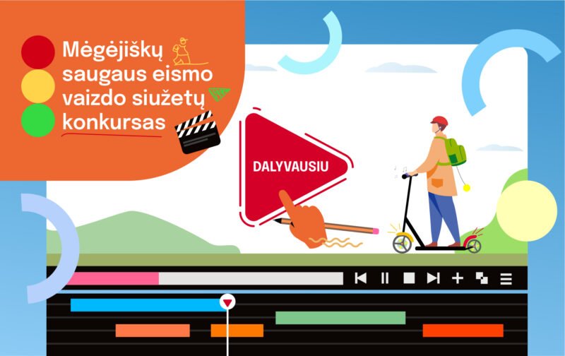 Minint Saugaus eismo dieną skelbiamas mėgėjiškų vaizdo klipų konkursas