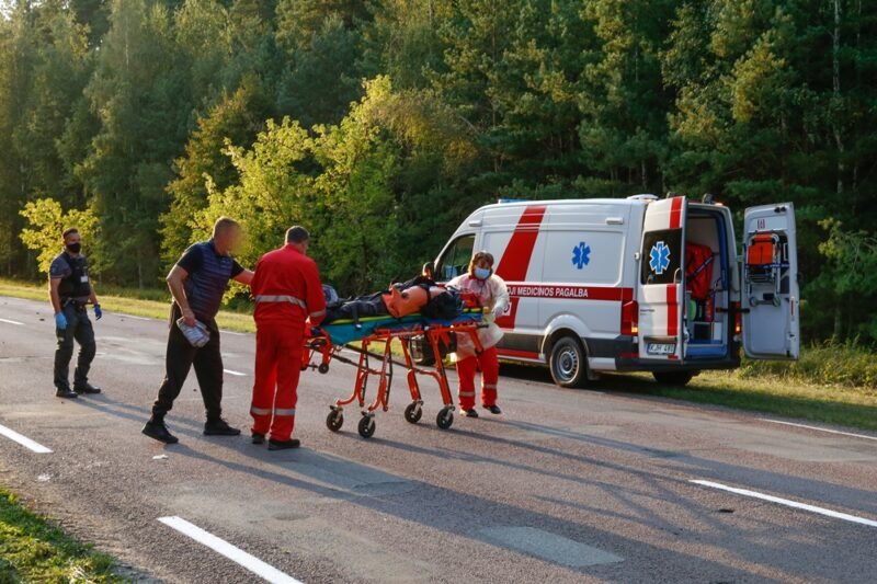 Motociklu perkirto elnią (nuotraukos) (4)