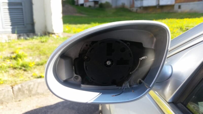 Nuo automobilių plėšė veidrodėlius