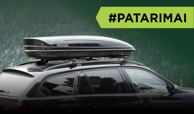 Patarimai, kaip išsirinkti stogo bagažinę automobiliui