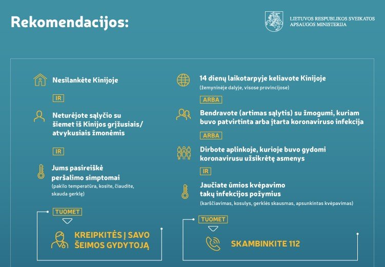 Perspėja saugotis viruso