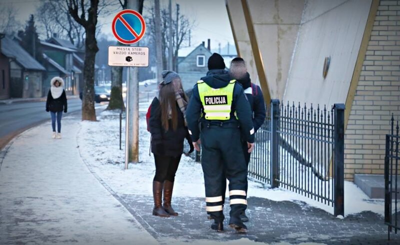 Policija baudė pėsčiuosius