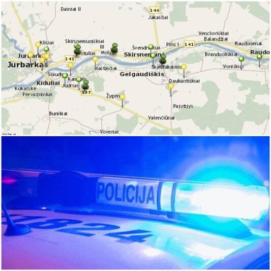 Policija pristatė rajono avarijų žemėlapį