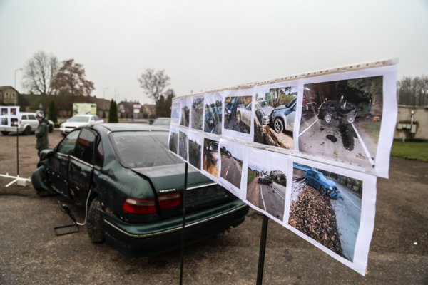 Prisiminė žuvusius rajono keliuose (nuotraukos)