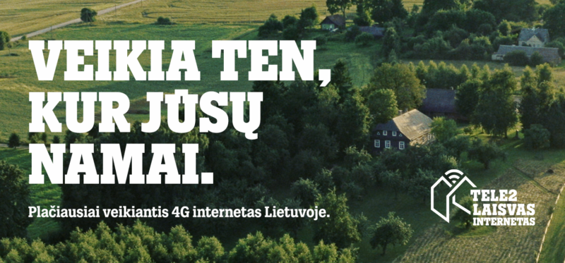 Renkatės interneto tiekėją? „Tele2“ klientams siūlo plačiausią tinklą ir specialius kainų pasiūlymus