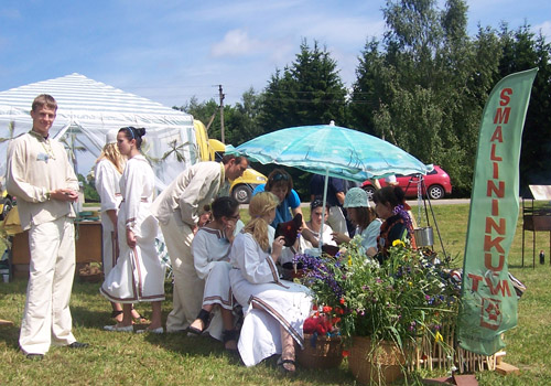 Smalininkiečių kiemelis išsiskyrė meniškumu