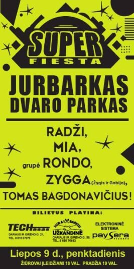 SUPERFIESTA Jurbarke!