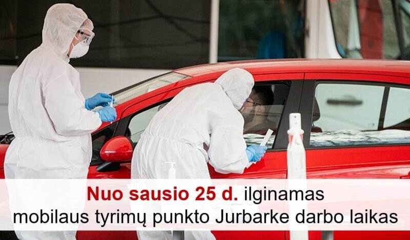 Testuotis dėl koronaviruso bus galima ilgiau