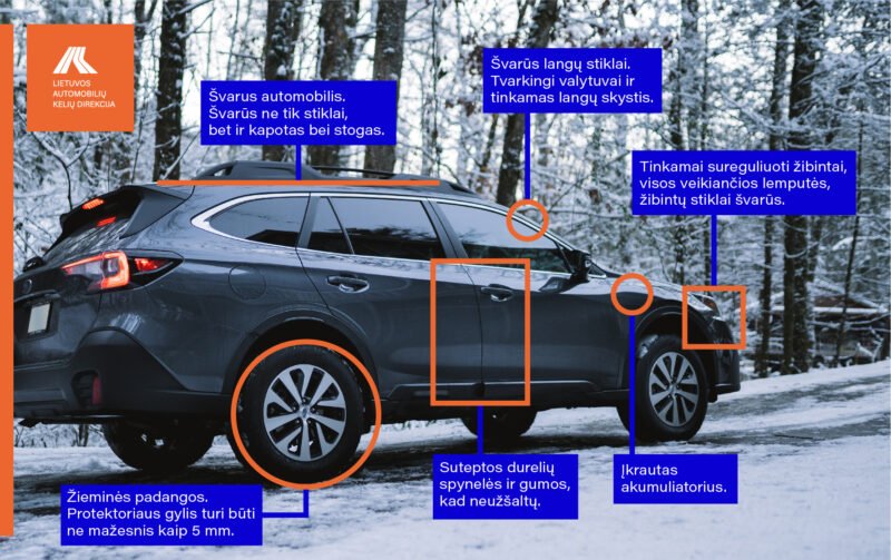 Vairavimas žiemą: svarbi automobilio techninė būklė (1)
