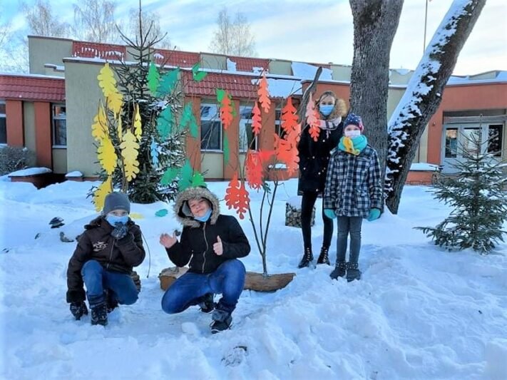 Viešviliečiai išradingai pasipuošė Vasario 16-ajai