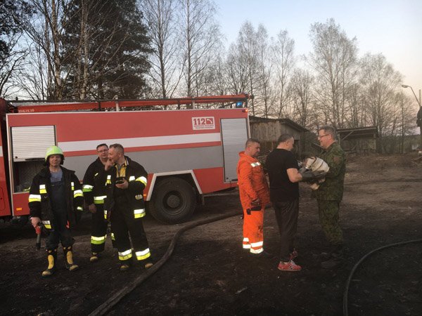 Viešvilėje supleškėjo medienos dirbtuvės