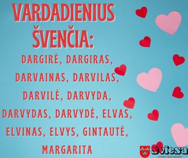 Vardadienius šiandien švenčia