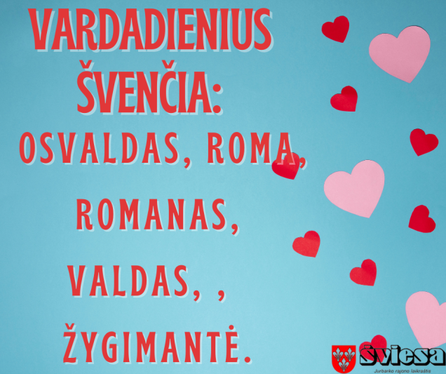 Vardadienius šiandien švenčia