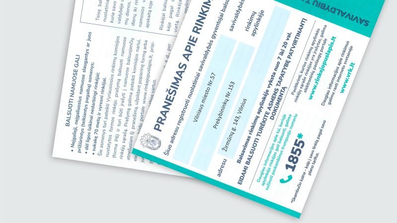 Iki išankstinio balsavimo pradžios – svarbus reikalavimas dėl išorinės politinės reklamos