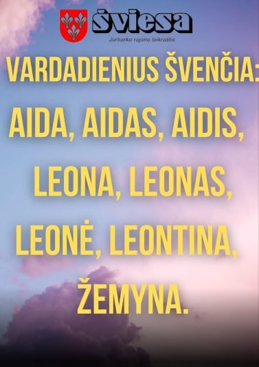 Vardadienius šiandien švenčia