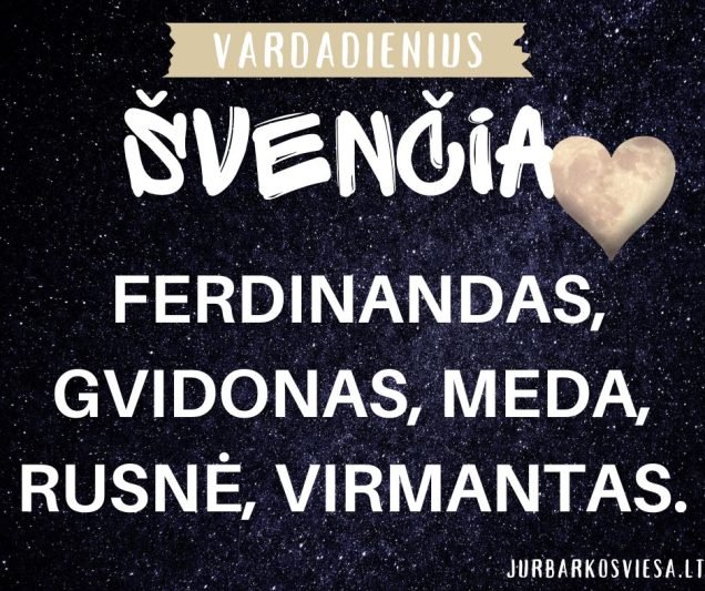 Vardadienius šiandien švenčia