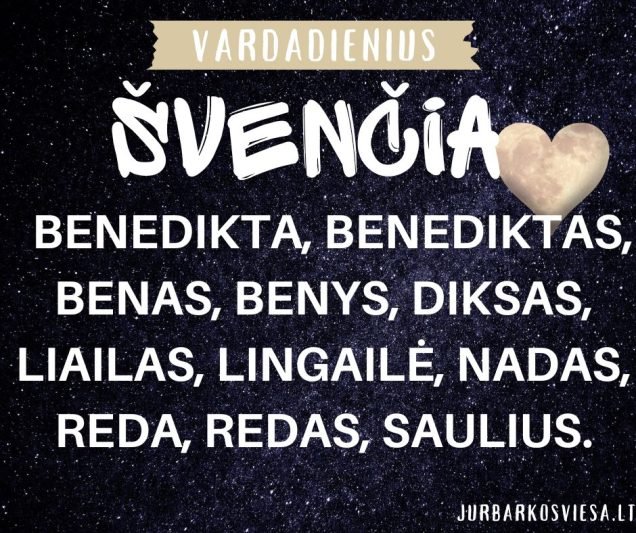 Vardadienius šiandien švenčia