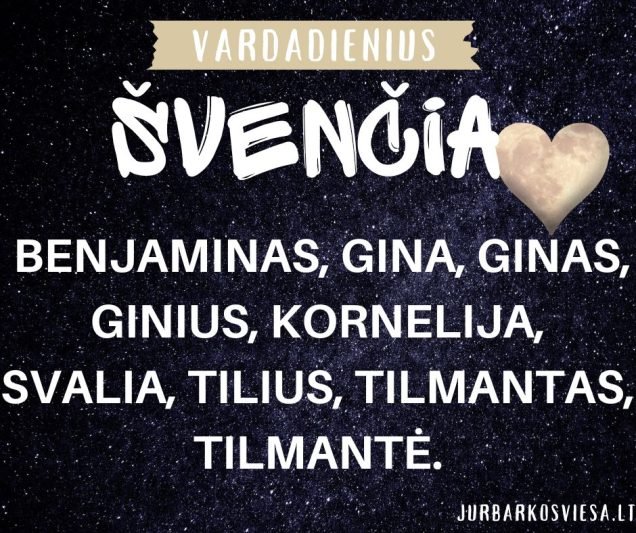 Vardadienius šiandien švenčia