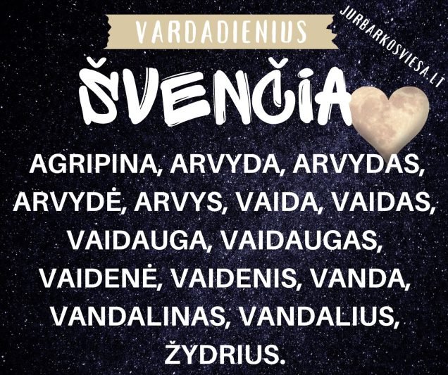 Pasveikinkite bičiulius su vardo diena!