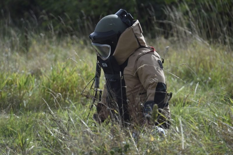 Rastą sprogmenį sunaikino karjere