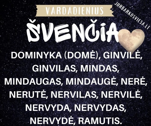 Pasveikinkite bičiulius su vardo diena!