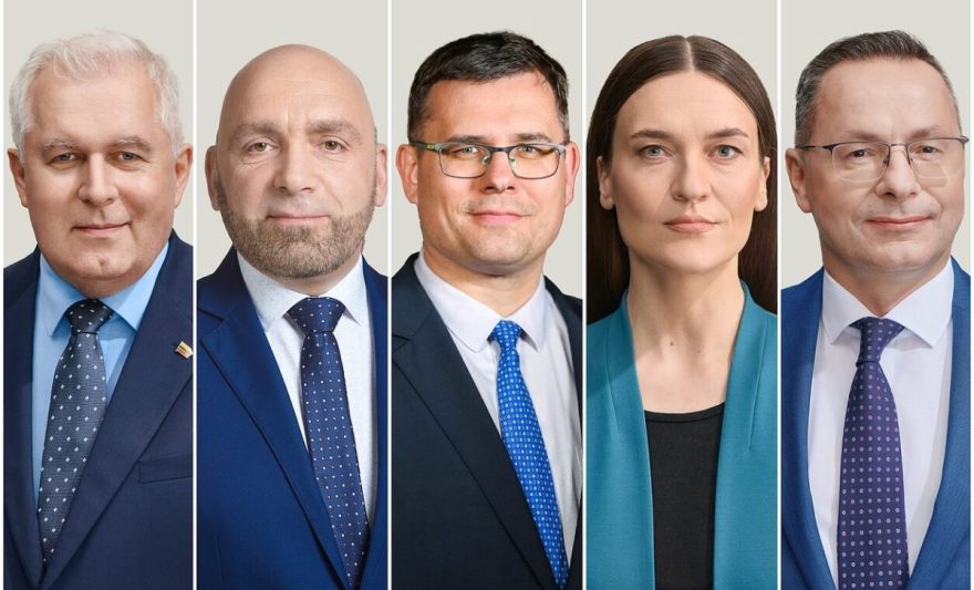 Arvydas Anušauskas, Daivaras Rybakovas, Laurynas Kasčiūnas, Radvilė Morkūnaitė-Mikulėnienė, Žygimantas Pavilionis | Koliažas / TS-LKD nuotr.