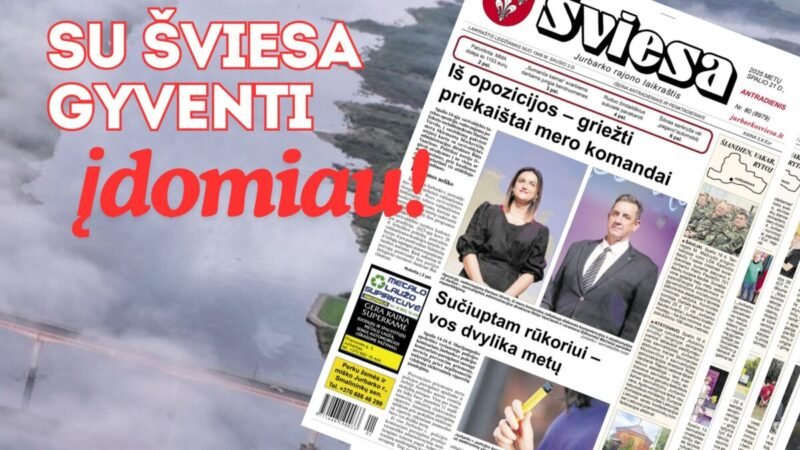 Išleistas naujas laikraščio ŠVIESA numeris (1)