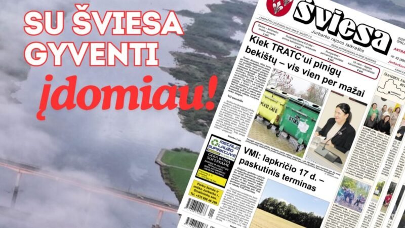 Išleistas naujas laikraščio ŠVIESA numeris