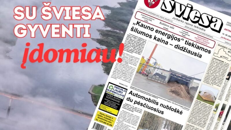 Išleistas naujas laikraščio ŠVIESA numeris (1)