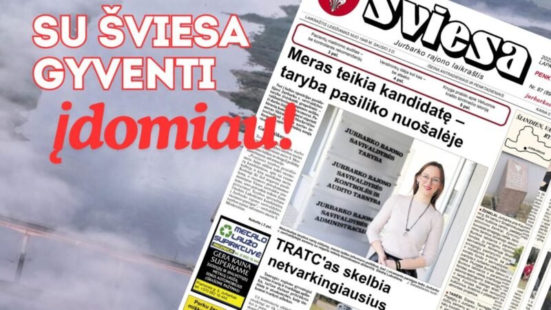 Išleistas naujas laikraščio ŠVIESA numeris (1)