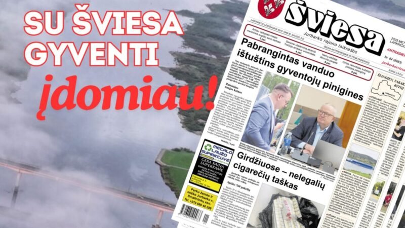 Išleistas naujas laikraščio ŠVIESA numeris (3)