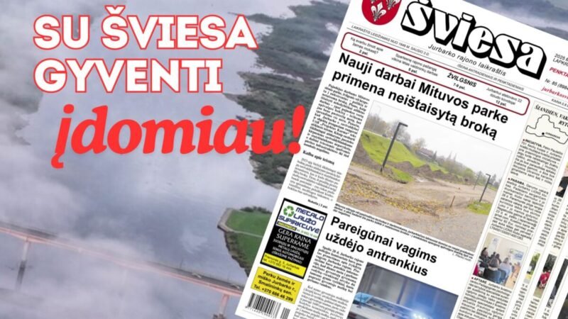 Išleistas naujas laikraščio ŠVIESA numeris (1)